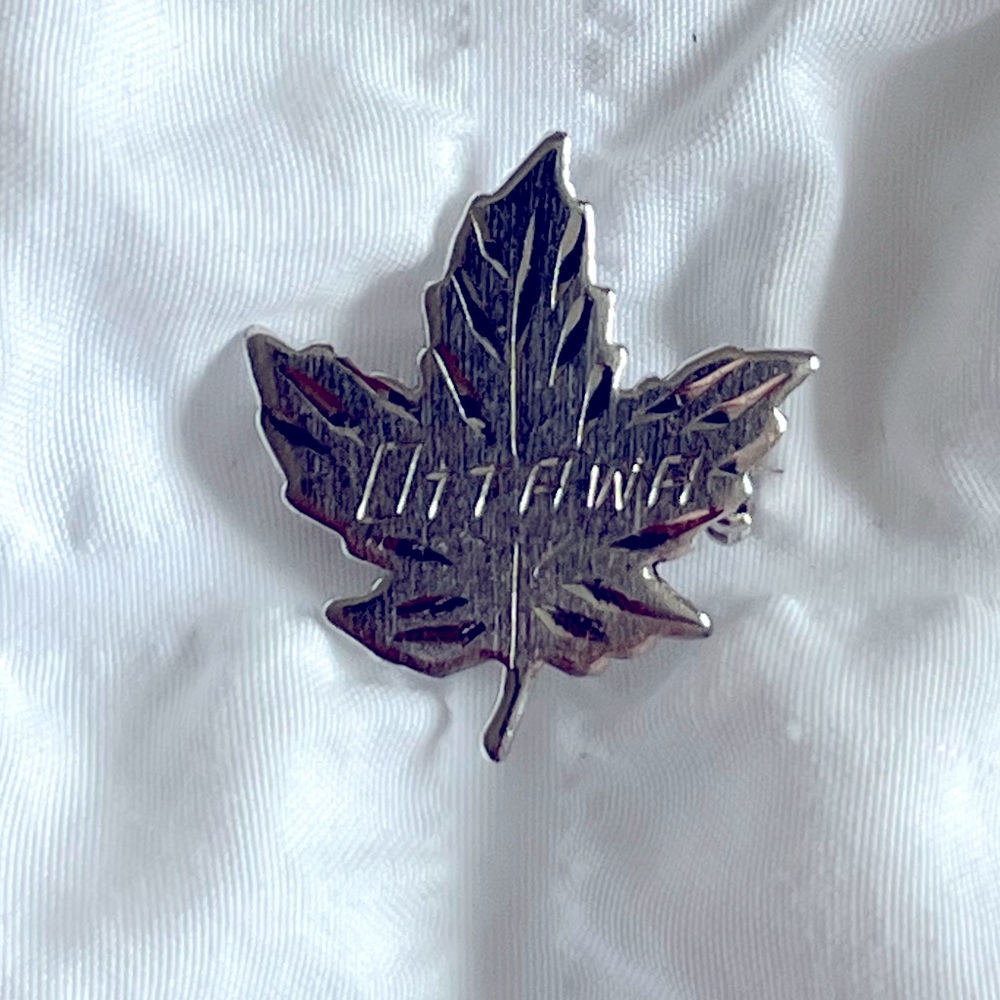 Vintage OTTAWA Maple leaf brooch